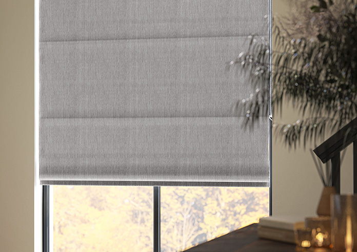 Atina (Blackout), Mist - Twist&Fit Roman Blind - Image 5